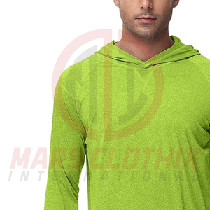 เสื้อฮู้ดตกปลาแบบเรียบง่ายสั่งทำพิเศษสำหรับผู้ชาย คุณภาพสูง สีพื้น ผ้าพูลโอเวอร์ แขนยาว - Product Image 5
