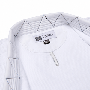 Kimono de Jiu Jitsu BJJ con Logotipo Personalizado al por Mayor, 450 GSM, Tejido Pearl Weave, Etiquetas Bordadas, Fabricante OEM ODM - Product Image 3