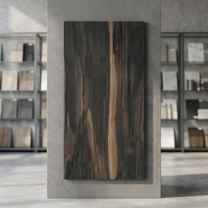 Oak Wenge <b>Wood</b> Grain 24x48 Inch Porcelain Wall Floor Tiles Fishbone Rustic Collection for Hotels & Malls - Product Image 2