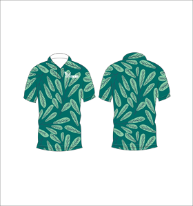 เสื้อโปโลพิมพ์ลายปาล์มเขตร้อนแบบกำหนดเอง เสื้อโปโลแขนสั้นสำหรับกอล์ฟ ชุดกีฬาทีมลำลอง - Product Image 4