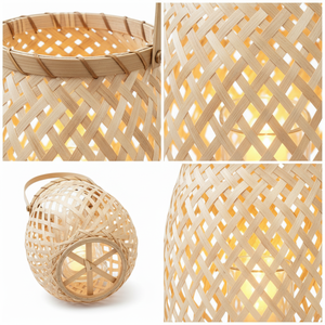 Bamboo <b>Lantern</b> Vietnam Best Selling Handmade Eco-friendly Candle Holders Natural Table <b>Lamp</b> Handles Home & Gardens Decor - Product Image 6