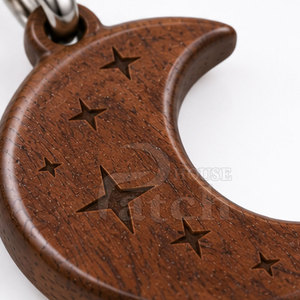 Eco Friendly <b>Wooden</b> Keychain Custom Wood Key Ring Natural Finish Personalized <b>Gift</b> For Weddings Events Bags And Accessories - Product Image 6