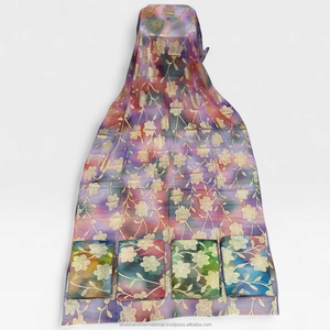Ensemble Fransawi Garbasaar multicolore 5 pièces avec broderie florale dorée, vêtements de luxe pour mariage et fêtes somaliennes - Product Image 1