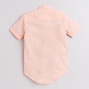 ลายพิมพ์ครึ่งแขนสั้น kurta ฤดูร้อนคนรัก-พีช - Product Image 2