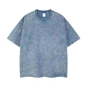 100% Cotton Acid Wash <b>tshirt</b> Wholesale Unisex High Quality Stone Washed T shirt Hip Hop Oversized Custom Vintage t-shirt - Product Image 6