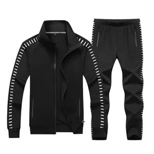 Survêtement pour homme personnalisé imprimé, ensemble 2 pièces : veste zippée et pantalon de jogging, tenue de sport - Product Image 2