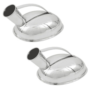<b>Medical</b> Grade Stainless Steel Urinal <b>Pot</b> for Men Durable Bedside Urine Collection Container with Ergonomic Shape Leak Resistant - Product Image 6