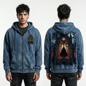 Sweat à capuche personnalisé pour homme, coupe ample, style streetwear, épaules tombantes, en coton 360 g/m², vierge, fournisseur en gros - Product Image 3