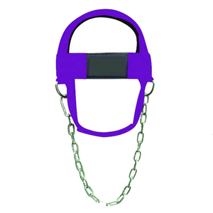 Neoprene Breathable Head Harness OEM Design Heavy Duty Gym Training Weightlifting Nylon Steel Chain Customizable Fitness - Product Image 1