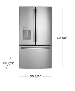 BEST OFFER FOR NEW Stainless Steel French Door Refrigerator With Water Dispenser And Bottom Freezer <b>Drawer</b> - Product Image 2
