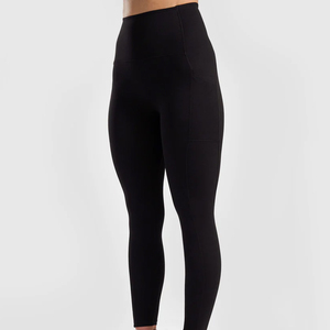 Legging de sport noir respirant taille mi-haute pour femme, avec logo imprimé, qualité supérieure, fin, pour filles - Product Image 4