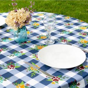 Mantel rectangular de algodón teñido con hilo de estampado suave, tejido lavable, modelo indio MNT para el hogar, Hotel, restaurante, fiesta, banquete - Product Image 1