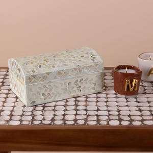 Caja de Madera Rectangular Hecha a Mano con Madreperla para Regalos de Lujo de Ramadán, Diseño Personalizado OEM ODM - Product Image 3