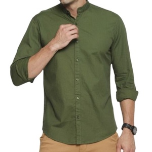 Camisa exclusiva de moda para hombre 100% algodón Color sólido Precio Premium barato al por mayor OEM Superventas Orientado a la exportación de alta calidad - Product Image 4