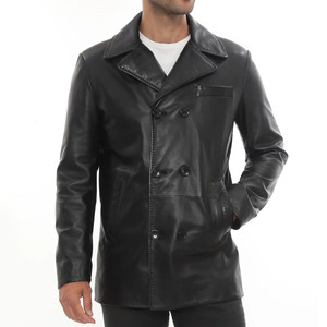 Chaqueta de Invierno Premium para Hombre al Mejor Precio, Cuero Genuino, Resistente al Viento e Impermeable, Teñido Liso, Todas las Tallas Disponibles - Product Image 1
