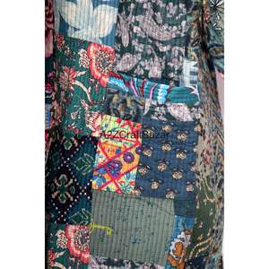 Robe kimono pour femme à imprimé floral, 100% coton pur, douce, respirante, légère, luxueuse, pour l'hiver - Product Image 2