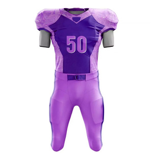 Uniforme de football américain durable avec contrôle de l'humidité et impression personnalisée pour les équipes, avec logos, noms et numéros de joueur personnalisés - Product Image 1