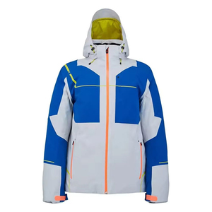 VANEK INTERNATIONAL Men's Waterproof Bomber Jacket Color Blocking Sporty Winter <b>Coat</b> Zipper Closure Polyester Lining Quick <b>Dry</b> - Product Image 1