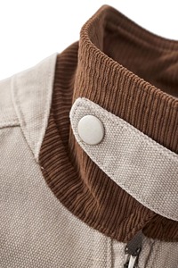 Custom Men's Canvas Jacket Heavy Duty Workwear Jacket Vintage Cotton Canvas Coat Outdoor Casual Utility Jacket - Product Image 6
