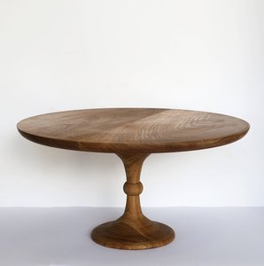 Support à gâteau en bois massif pour anniversaire, mariage et décoration de fête, support à gâteau en bois pour table de desserts et usage domestique, fait main - Product Image 4