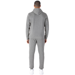 Conjunto Deportivo de 2 Piezas para Hombre: Sudadera con Capucha de Forro Polar con Cremallera Completa y Pantalones de Pierna Recta con Dobladillo Abierto, Ajuste Cómodo, Ropa Deportiva OEM/ODM - Product Image 3
