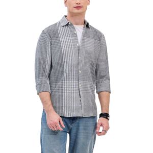 Nouvelle Arrivée Chemise Décontractée Homme Été 100% Flanelle à Carreaux Grande Taille Respirante Manches Longues pour Printemps et Automne de BD - Product Image 6