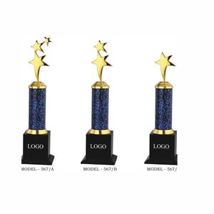 Distinctive Brass Star Shaped Dial Corporate Recognition Award In Radiant Golden Finish For Annual Employee Excellence - Product Image 3