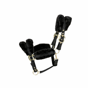 Harnais pour chevaux personnalisé en polaire rembourré, réglable, recouvert de fourrure, pour l'entraînement équestre - Product Image 5