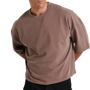 Camiseta Oversize de Algodón Pesado para Hombre, Estilo Urbano, Casual, Personalizable, Venta al por Mayor, Fabricante de Camisetas Oversize de Algodón Pesado - Product Image 2
