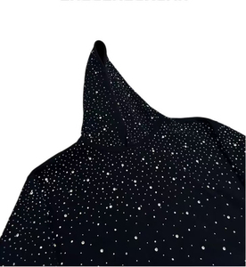Sudadera con capucha de pedrería, estilo cropped, estilo largo, corte ajustado y hombros caídos - Product Image 5