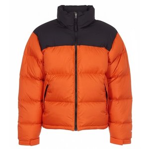 New <b>Top</b> Selling Custom Design Men's High Quality Orange With Black Down Puffer Jackets Breathable Hooded <b>Bubble</b> Jackets Outwears - Product Image 3