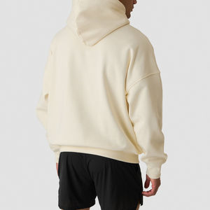 Sudadera con Capucha para Hombre, Personalizable con Logotipo, 100% Algodón Grueso, Felpa, Holgada, Transpirable, con Bolsillo, Estilo Urbano, Invierno, Color Liso - Product Image 2