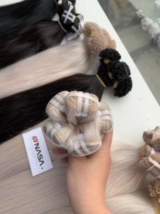 Cheveux vierges vietnamiens 26 pouces, extensions de tissage super double drawn, compatibles permanente - Product Image 1