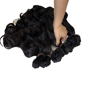 Extensiones de cabello humano Remy 100%, cabello virgen de un solo donante, paquetes de ondas crudas de Color negro Natural, cabello vietnamita al por mayor - Product Image 5