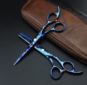 Hot Selling Stainless Steel Barber salon <b>Shear</b> & Hair Cutting Scissor Beauty Type Thinning Scissors set kit - Product Image 4