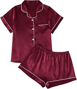 Pijama de Mujer para Verano, Otoño e Invierno, Camisón hasta la Rodilla, Manga Corta, Diseño de Dibujos Animados, Talla 3XL, 100% Poliéster Tejido - Product Image 1