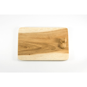 เขียงชีสไม้สักเกรดอาหารสำหรับแมวบ้าน รุ่น SFood Grade Suar Wood Cheese Board Relax Cat ขนาดเล็ก ทำจากไม้ธรรมชาติ ไม่เคลือบเงา เหมาะสำหรับเสิร์ฟ - Product Image 1