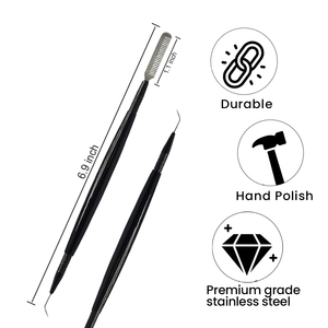 Outils de lifting des cils au plasma noir, outils de lifting des cils avec logo personnalisé, outils de lifting des cils en acier inoxydable, marque privée par Bahasa - Product Image 3