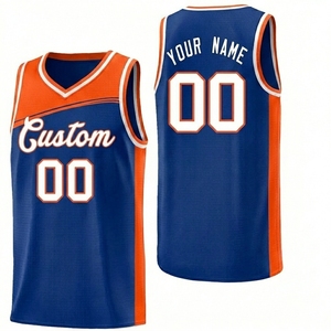 Maillot de basket-ball personnalisé sublimé vert jaune col en V sans manches en polyester anti-transpiration uniforme d'équipe adulte unisexe - Product Image 2