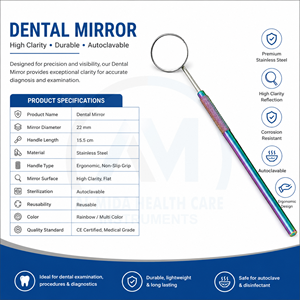 Al Mida Healthcare Low Price Disposable <b>Plastic</b> Anti-fog Color Clastic Dental Mouth <b>Mirror</b> CE Certified Class II for Teeth - Product Image 6