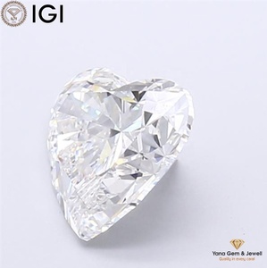 Diamante cultivado en laboratorio CVD con certificación IGI de la mejor calidad, forma de corazón, color E, claridad VVS1, 3.01 quilates, regalo romántico para mujeres. - Product Image 3