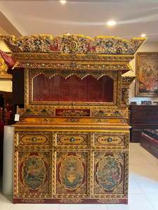 Armario Tradicional Tibetano de Madera Maciza con Diseño de Dragón, Mueble de Almacenamiento Duradero para Decoración del Hogar y Sala de Estar - Product Image 2