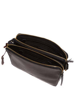 Bolso Bandolera de Cuero Negro de Lujo para Mujer, Bolso de Hombro de Moda Premium con Herrajes Elegantes y Correa Ajustable - Product Image 5