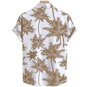 Chemise hawaïenne à manches courtes pour homme, personnalisable, nouvelle collection été, élégante, décontractée, respirante, séchage rapide et infroissable, idéale pour les vacances - Product Image 2