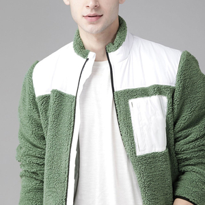 Chaqueta Sherpa Reversible para Hombre, Ligera y Transpirable, con Diseño de Color Único, Fácil de Lavar, Ideal para el Invierno - Product Image 4