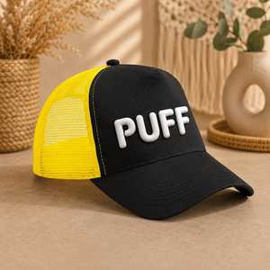 Gorra Trucker de 6 Paneles Ajustable para Mujer, con Estampado 'Mum Happy Birthday' y Malla Negra y Rosa, Casual, Primavera Verano - Product Image 4