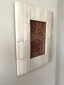 Cadre photo européen simple en os poli fait main avec incrustation, style amour, idée cadeau personnalisée unique, décoration photo - Product Image 3