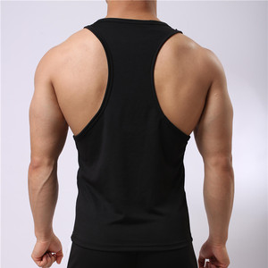 Men's <b>White</b> O-Neck <b>Tank</b> <b>Top</b> Quick Dry Knitted Sleeveless Casual Wear Solid Color Sportswear - Product Image 3