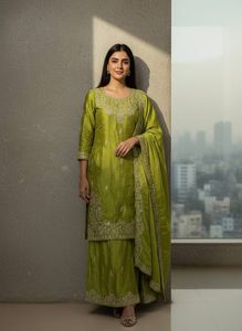 Ensemble Kurti Plazzo élégant pour femmes, tenue traditionnelle élégante, idéal pour les mariages, les fêtes et les occasions spéciales, confortable au quotidien - Product Image 6