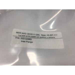Brida de entrada MSR-FSR 500104883, BTBAS, 118751 - Equipos y piezas de semiconductores de confianza de Trusted Global Legacy - Product Image 2